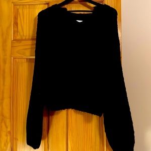 NWT Black Cable Knit Sweater- Topshop